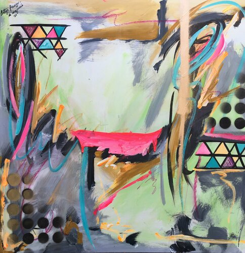 Abstract - Introspection. van Cinthya Picazo, Schilderij te koop op Singulart