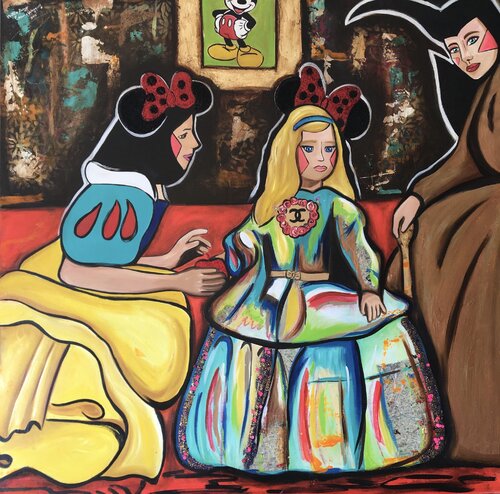 Minnie Velazquez ( Diego Velázquez Tribute) van Cinthya Picazo, Schilderij te koop op Singulart