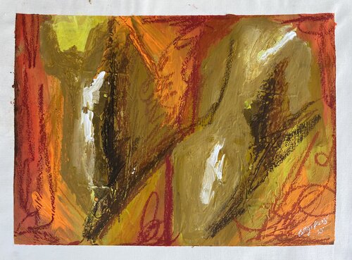 Fire ( Climate change ) van Cinthya Picazo, Schilderij te koop op Singulart