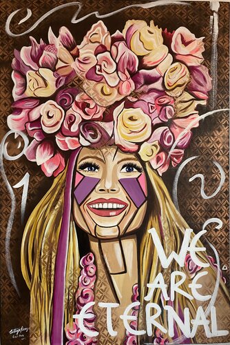 Self portrait "Great path" van Cinthya Picazo, Schilderij te koop op Singulart