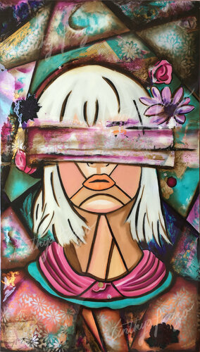 Blind woman Lithography van Cinthya Picazo, Schilderij te koop op Singulart