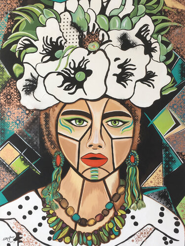 Ula white van Cinthya Picazo, Schilderij te koop op Singulart