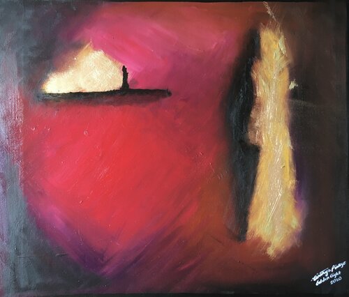 Golden light "Angels" van Cinthya Picazo, Schilderij te koop op Singulart