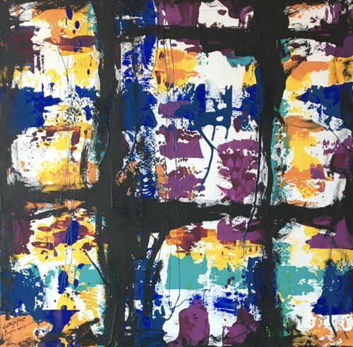 People everywhere van Cinthya Picazo, Schilderij te koop op Singulart