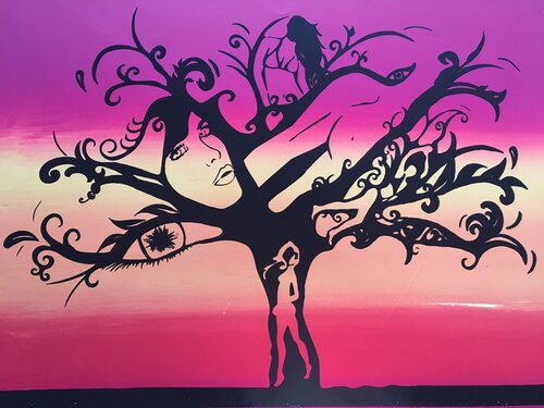 Sunset Purple de Cinthya Picazo, Impresión a la venta en Singulart