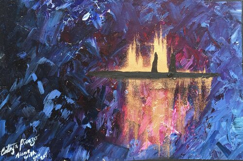 Alone with you (Monolito) van Cinthya Picazo, Schilderij te koop op Singulart