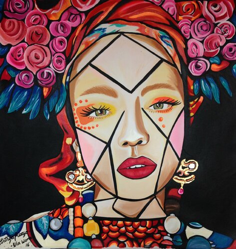 Ula woman Litography van Cinthya Picazo, Schilderij te koop op Singulart