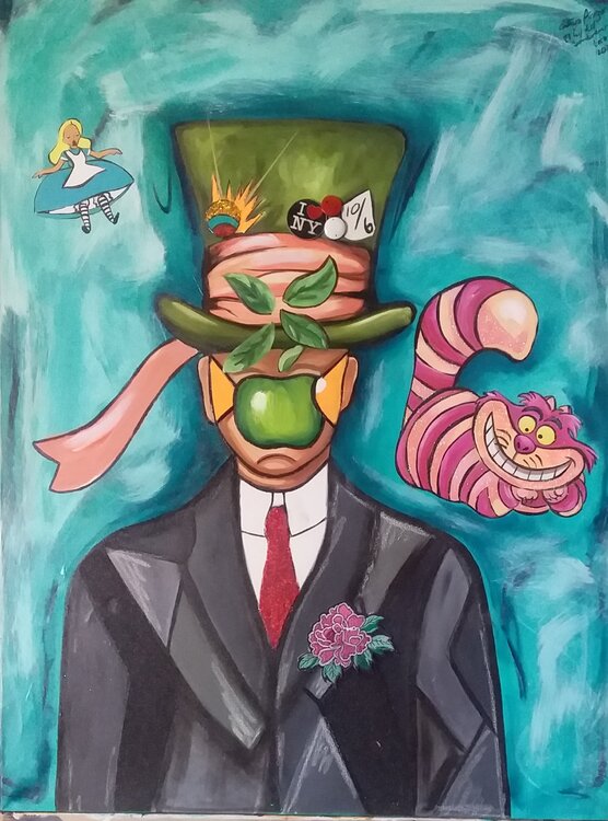 The son of the mad hatter in Wonderland  ( Le Fils de l'Homme Tribute) Cinthya Picazo