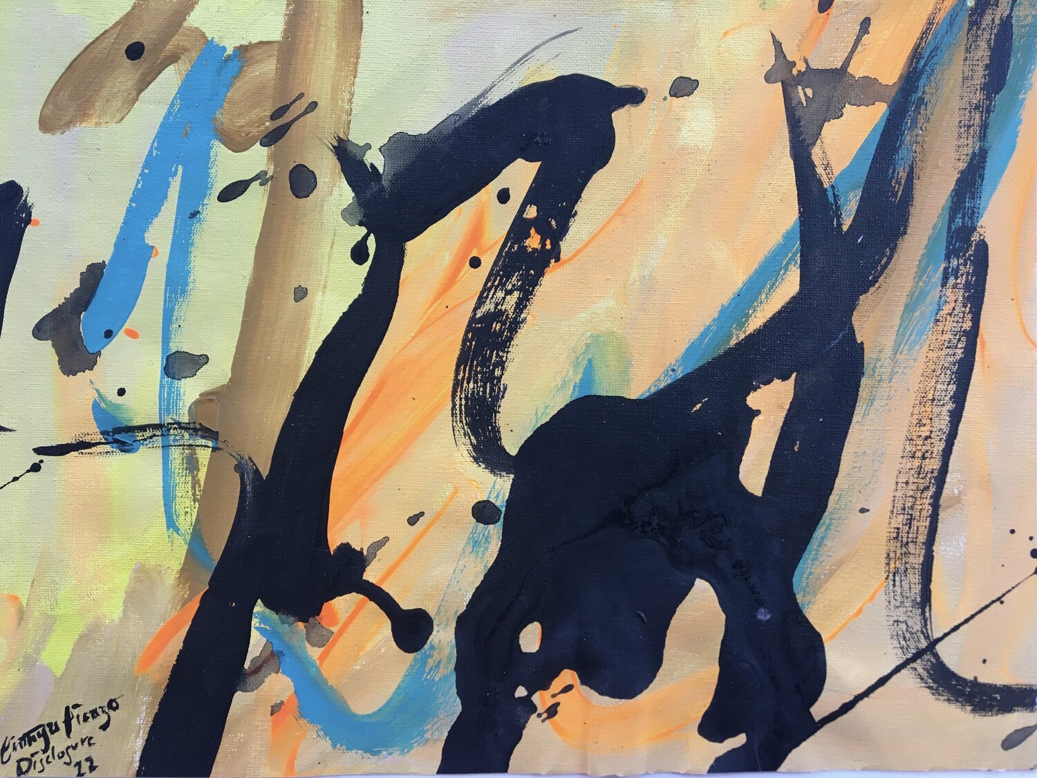 Abstract - Disclosure Cinthya Picazo Origineel schilderij te koop