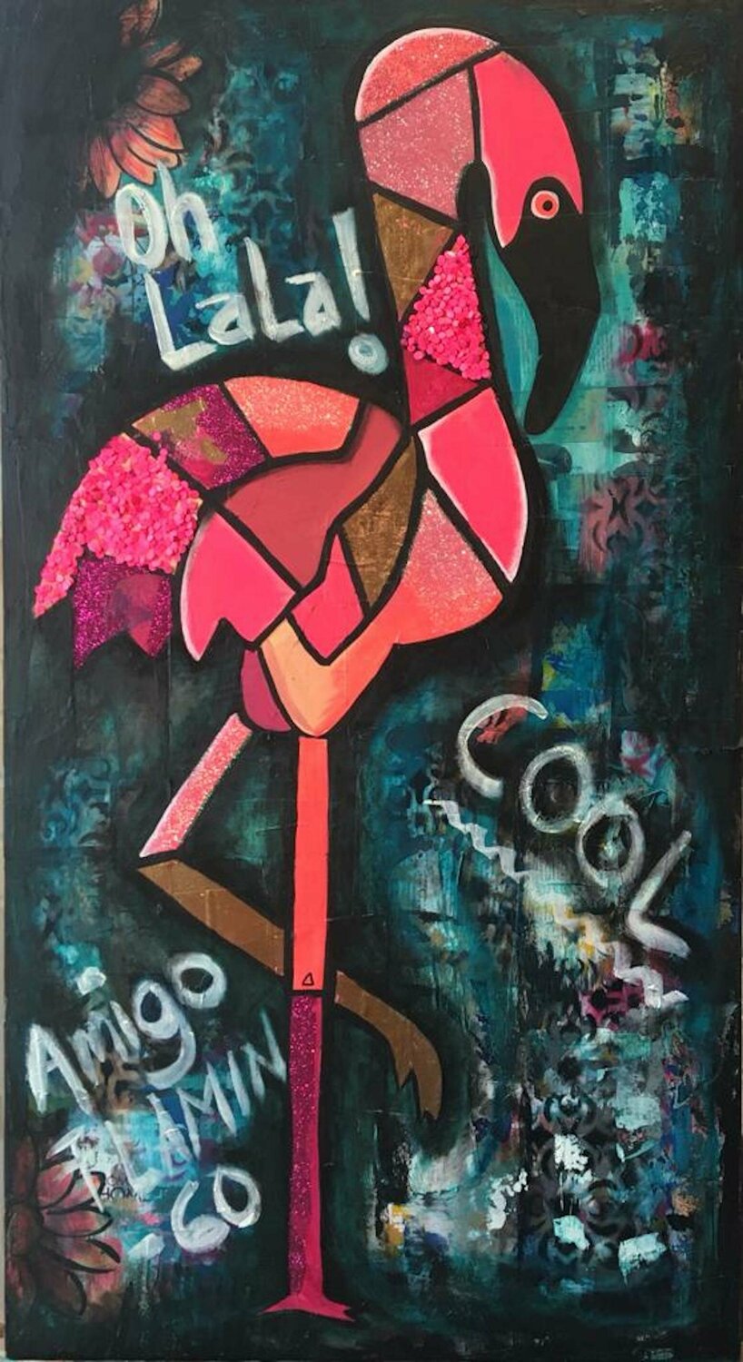 Animal  Totem Flamingo ( Love - Amor ) Cinthya Picazo