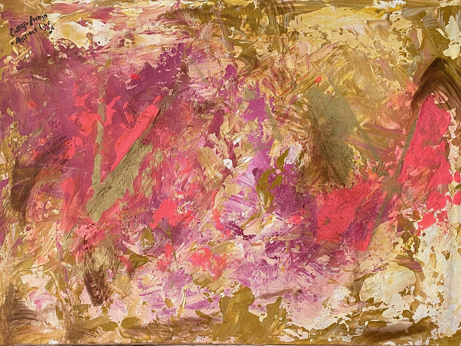 Abstract Love ❤️ Cinthya Picazo Peinture originale à vendre