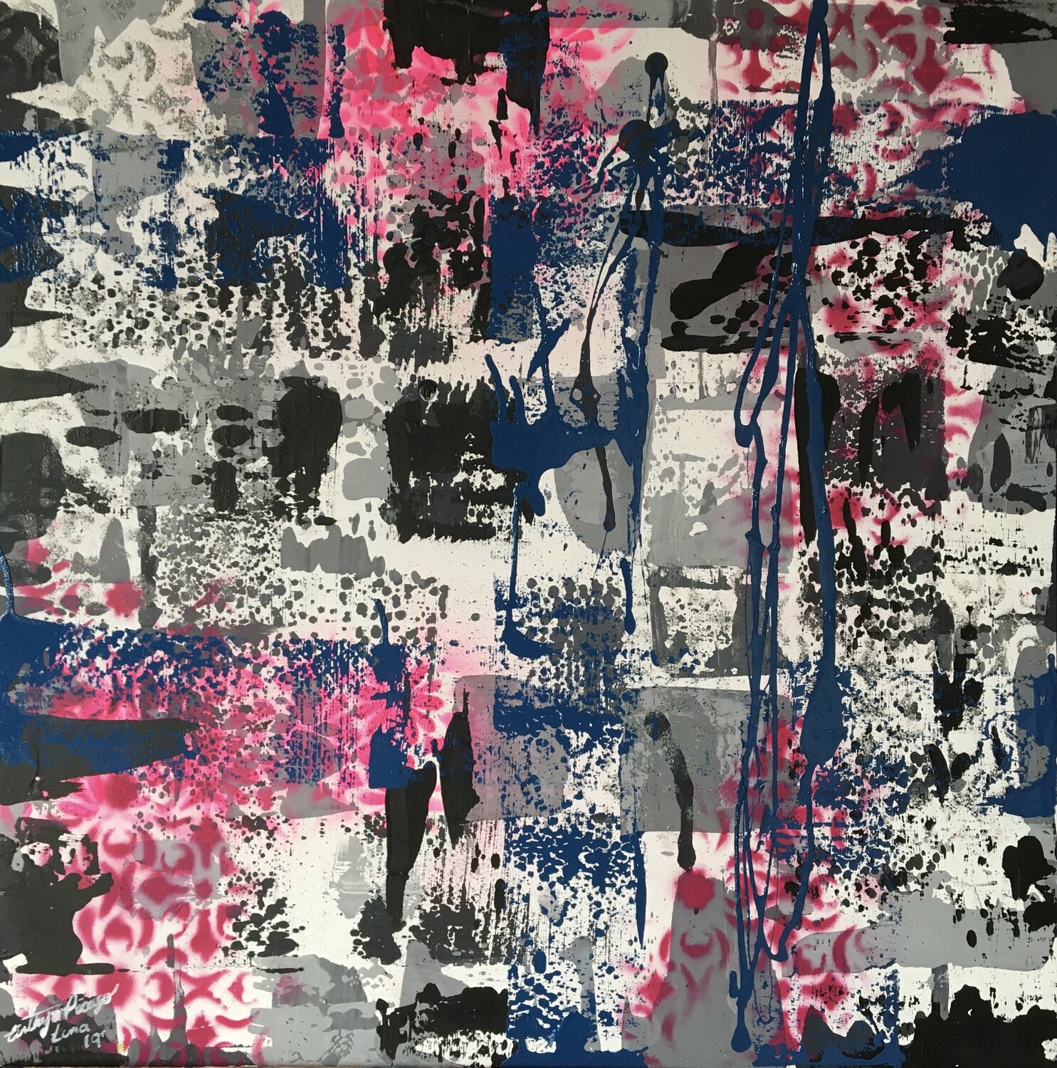 Luna "Moon" Cinthya Picazo Origineel schilderij te koop