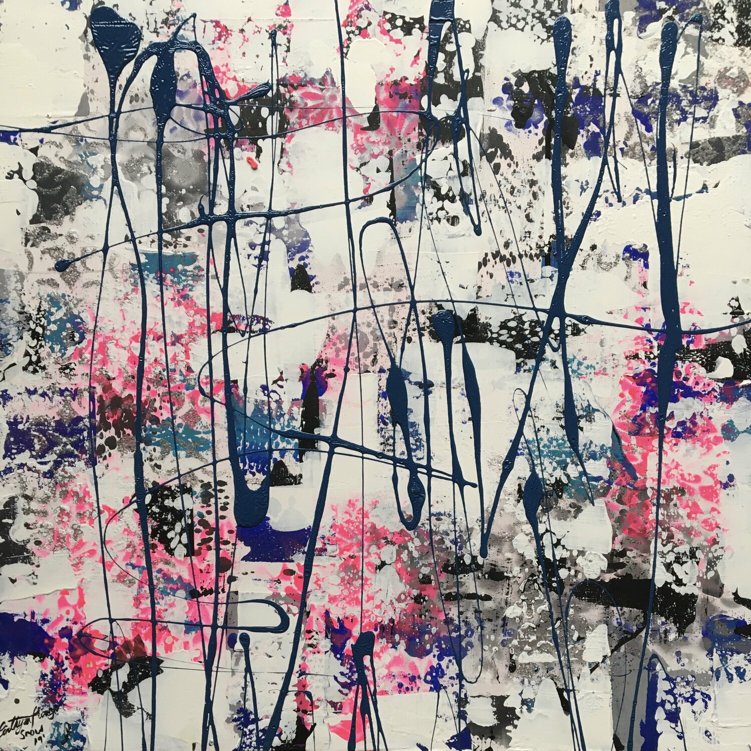 Snow "Nieve" Cinthya Picazo Origineel schilderij te koop