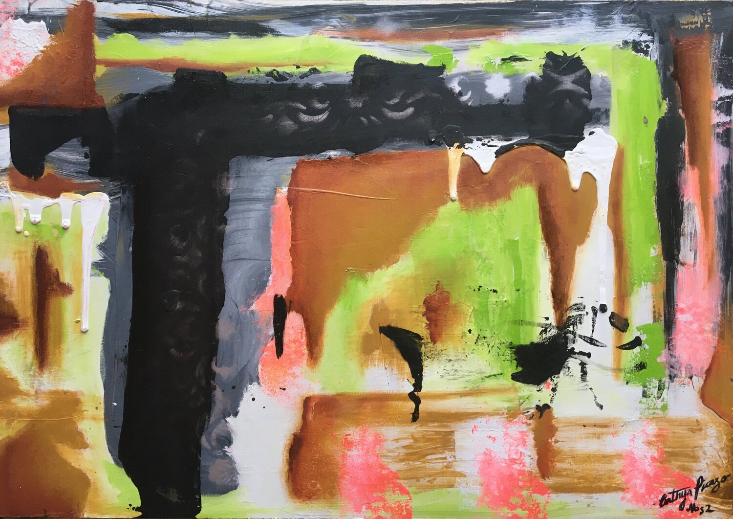 IN THE PRESENT TIME Cinthya Picazo Origineel schilderij te koop