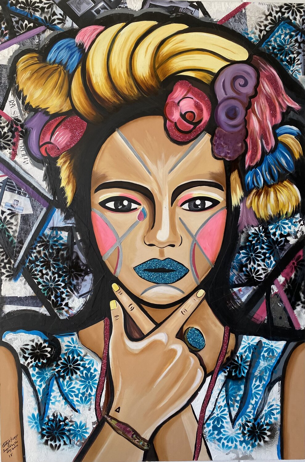 Gender scene - Inspired by the only Game. Cinthya Picazo Origineel schilderij te koop