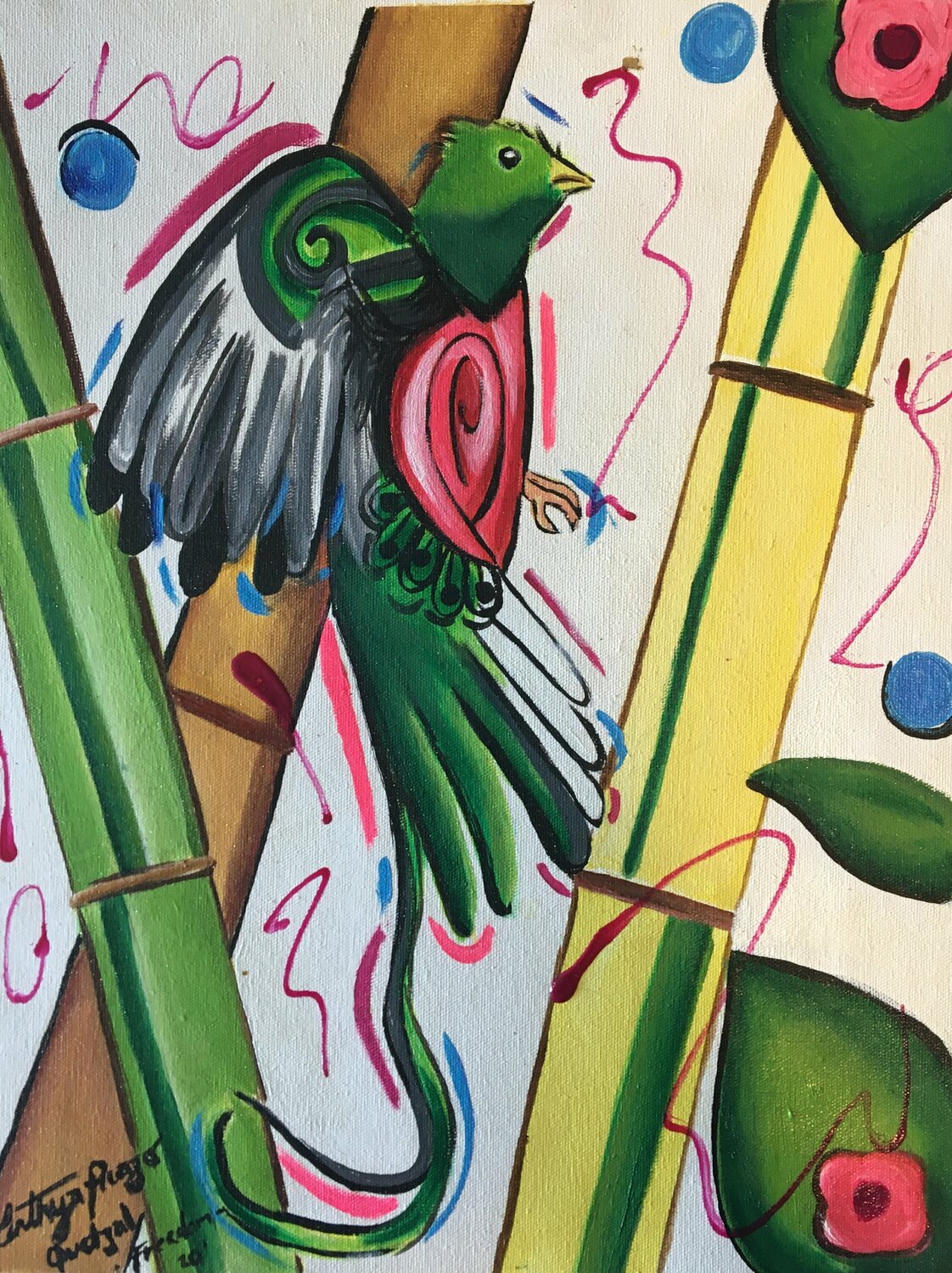 Quetzal "Freedom" Cinthya Picazo Dipinto originale in vendita