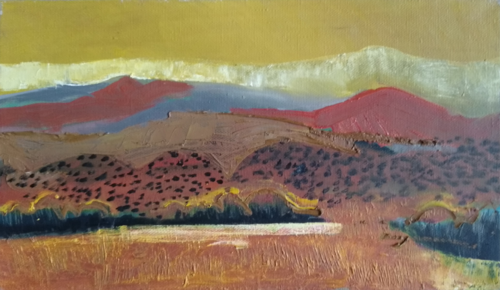 Such autumn does not exist in Asia di Yaryna Shumska, Pittura in vendita su Singulart