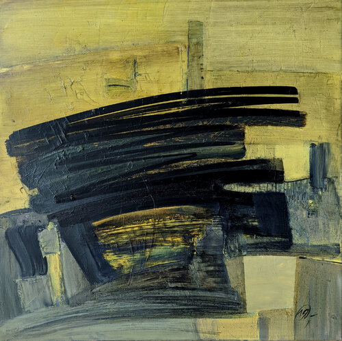 Сrossed out fields di Yaryna Shumska, Pittura in vendita su Singulart