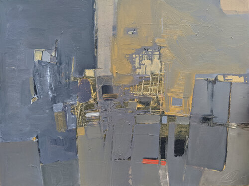 Landscape is a real land di Yaryna Shumska, Pittura in vendita su Singulart