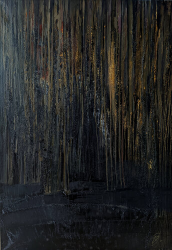 Forests cry silently di Yaryna Shumska, Pittura in vendita su Singulart