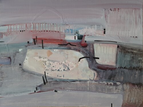 Torn and stitched di Yaryna Shumska, Pittura in vendita su Singulart