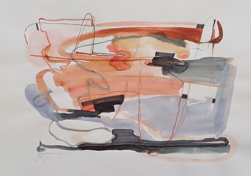 Itineraries of memory di Yaryna Shumska, Opera su carta in vendita su Singulart