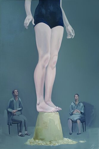 Waiting for the fall di Yaryna Shumska, Pittura in vendita su Singulart