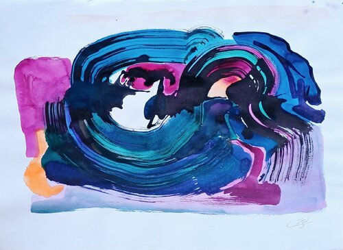 Closer to the sky van Yaryna Shumska, Schilderij te koop op Singulart