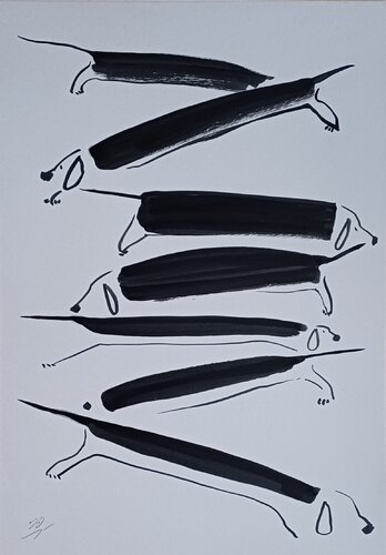 Zigzag van Yaryna Shumska, Tekening te koop op Singulart