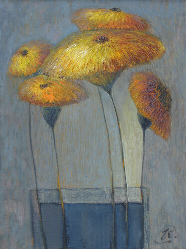 Sunflowers di Yaryna Shumska, Pittura in vendita su Singulart