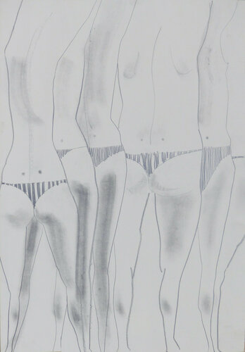 Sunbathing van Yaryna Shumska, Tekening te koop op Singulart