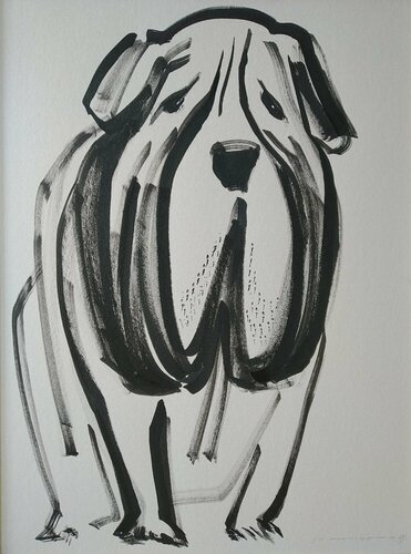 Waiting for a friend van Yaryna Shumska, Tekening te koop op Singulart