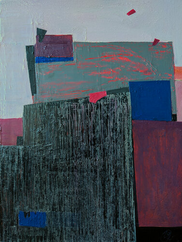 Grey rock di Yaryna Shumska, Pittura in vendita su Singulart