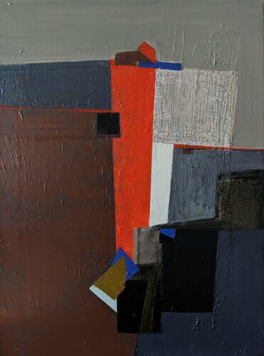 Red vertical di Yaryna Shumska, Pittura in vendita su Singulart