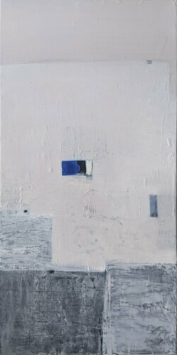 Winter in the suburbs di Yaryna Shumska, Pittura in vendita su Singulart