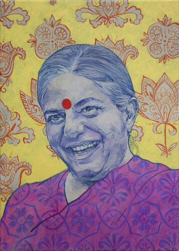Vandana Shiva van Lorenzo Sperzaga, Schilderij te koop op Singulart