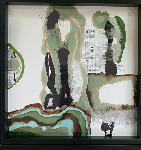 The Kiss. My way. von Nathalie Van Barneveld, Werk auf Papier kaufen auf Singulart