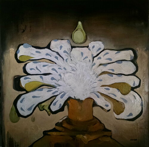 Lily Head by Brenda Barnum, Painting for Sale on Singulart