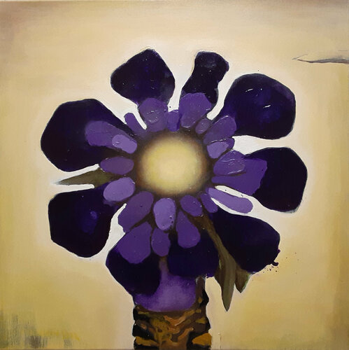 Purple Firecracker di Brenda Barnum, Pittura in vendita su Singulart