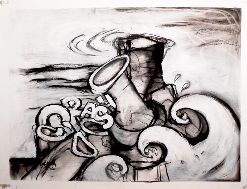 Crash #2 by Brenda Barnum, Work on Paper for Sale on Singulart