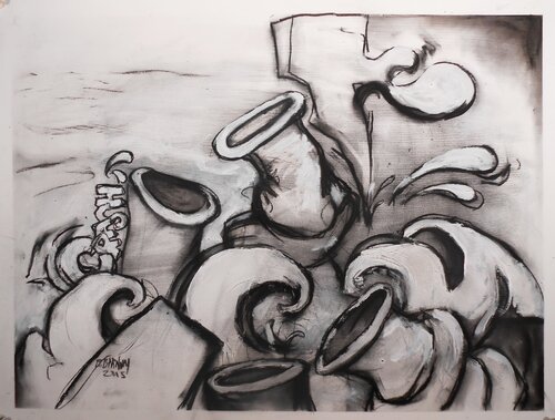 Crash #4 by Brenda Barnum, 종이 for Sale on Singulart