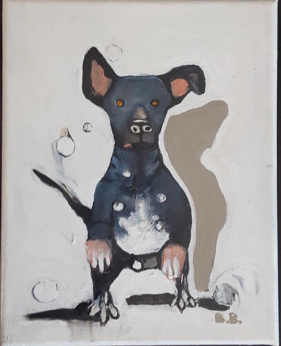 RINGO!  Lucha Libra van Brenda Barnum, Schilderij te koop op Singulart