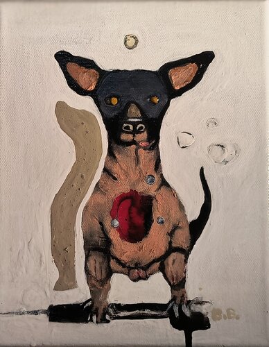 Ray D. Ation! Lucha Libra von Brenda Barnum, Malerei kaufen auf Singulart