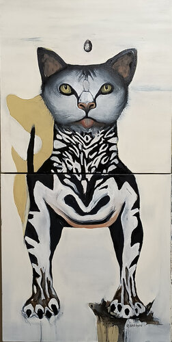 Rat Catcher #1 (Minnie) van Brenda Barnum, Schilderij te koop op Singulart