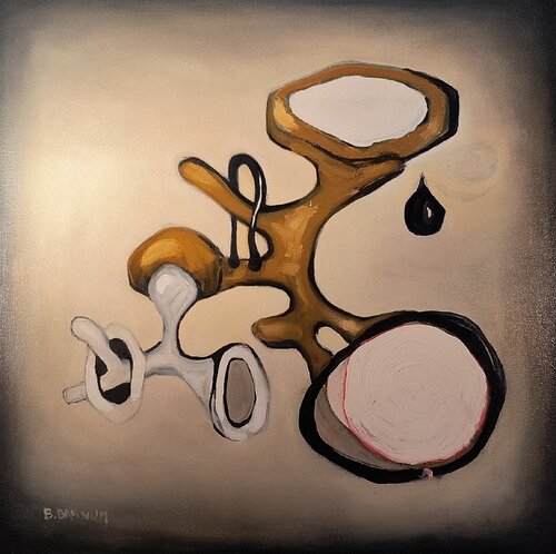Tumbleweed/ Drip by Brenda Barnum, Painting for Sale on Singulart