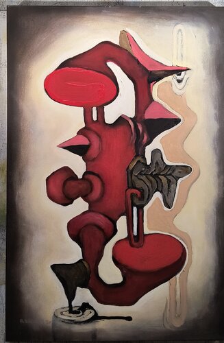Red Siren 2026 de Brenda Barnum, Pintura a la venta en Singulart