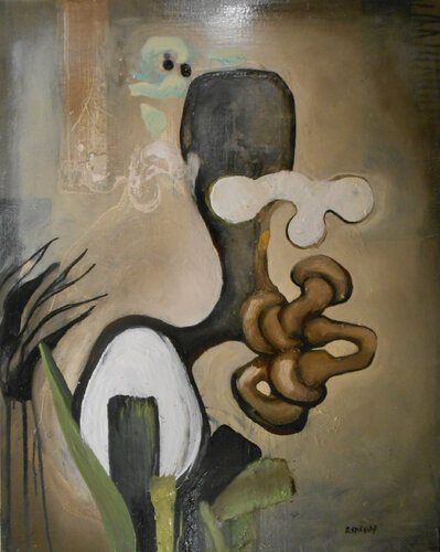 Fiddle Head Fern/ Male von Brenda Barnum, Malerei kaufen auf Singulart