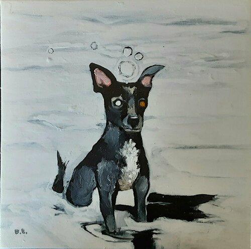 Topo  knee deep in water Brenda Barnum