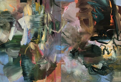 In Medias Res XVIII van Bjørnar Aaslund, Schilderij te koop op Singulart