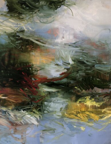 Motion II ( Mellom Himmel og Speil II ) di Bjørnar Aaslund, Pittura in vendita su Singulart